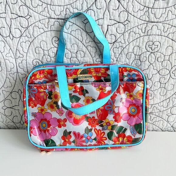Packed Party Bag Makeup Travel Organizer Hanging Mod Floral Grandmacore - Picture 1 of 8